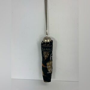 NICOLE MILLER DESIGNER BLACK WITH UMBRELLA PRINTS ALL OVER, 100% POLYESTER